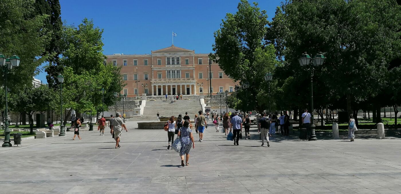 náměstí Syntagma a prezidentský palác